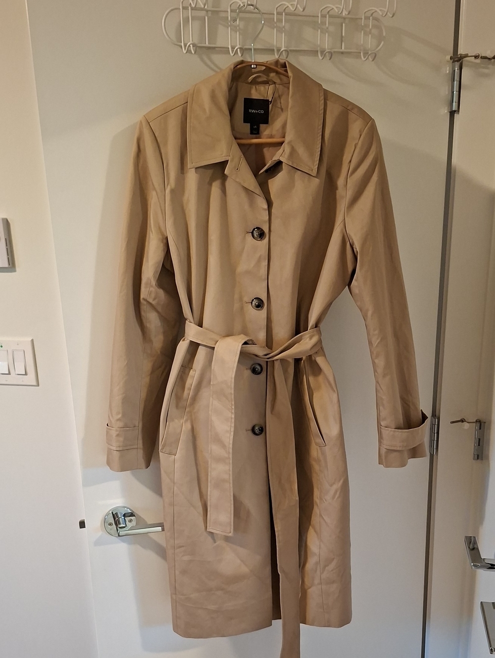 RW&CO. Beige Trench Coat with Belt